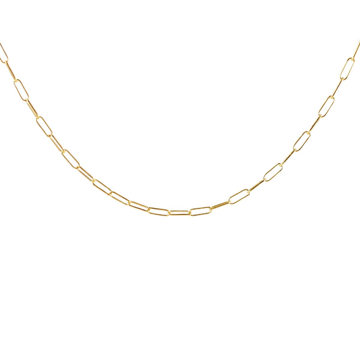 Thin Drawn Cable Chain Necklace
