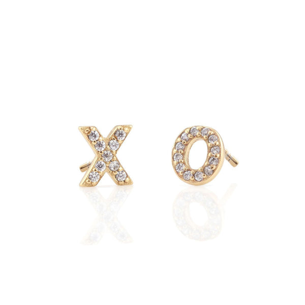 XO Crystal Stud Earrings
