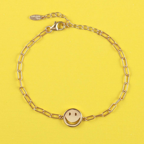 Happy Face Chain Bracelet